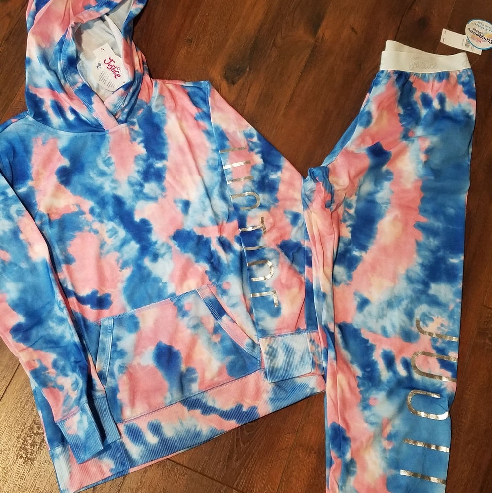 New! Girls Tye dye Pj Set 8/10